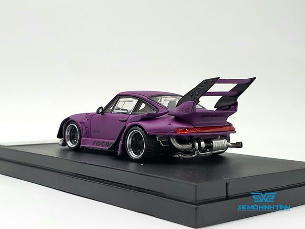 Xe Mô Hình Porsche RWB Rauh- Welt Begriff Limited 499pcs 1:64 Street Weapon ( Tím Nhám )