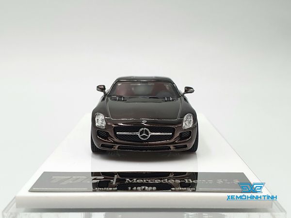 Xe Mô Hình Mercedes-Benz SLS Limited 299psc 1:64 TPC ( Đen + Nội thất đỏ )