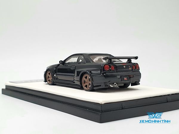 Xe Mô Hình Nissan GTR R34 Z-Tune Diecast-Openable Hood 1:64 Time Micro (Đen)