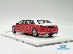 Xe Mô Hình Mercedes - Maybach S600 Pullman 1:64 Stance Hunters ( Trắng LV Đỏ )