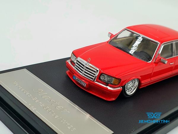 Xe Mô Hình Mercede-Benz 560sel W126 1:64 Master ( Đỏ )