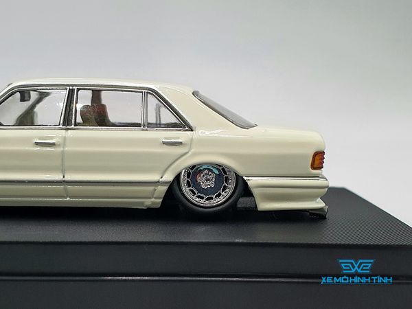 Xe Mô Hình Mercede-Benz 560sel W126 1:64 Master ( Trắng )