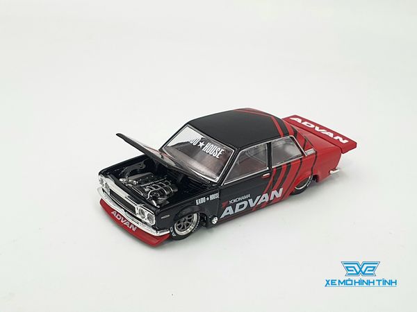 Xe mô hình Datsun 510 Pro Street 1:64 Kaido House/MiniGT (Advan)