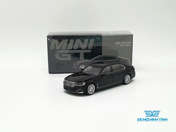 Xe mô hình BMW 750Li xDrive 1:64 MiniGT (Đen)