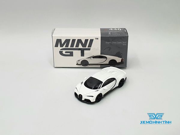 Xe mô hình Bugatti Chiron Super Sport 1:64 MiniGT (Trắng)