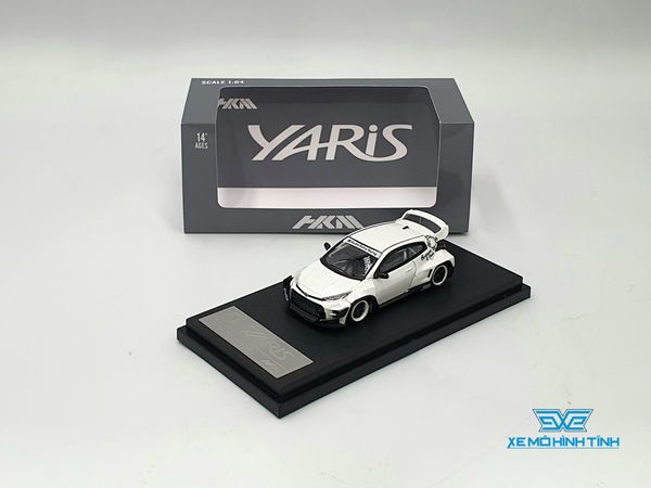 Xe Mô Hình Toyota Yaris Limited 999psc 1:64 HKM ( Trắng )