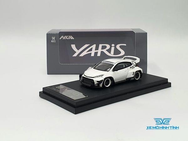 Xe Mô Hình Toyota Yaris Limited 999psc 1:64 HKM ( Trắng )
