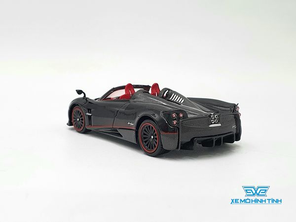 Xe mô hình Pagani Huayra Roadster Black LHD 1:64 MiniGT (Đen Nội Thất Đỏ)