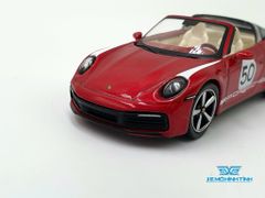Xe mô hình Porsche 911 Targa 4S Heritage Design Edition Cherry Red LHD 1:64 MiniGT (Đỏ)