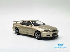 Xe mô hình Nissan Skyline GT-R M-Spec Sillica Breath RHD 1:64 MiniGT (Vàng Gold)