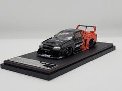 Xe Mô Hình Nissan Skyline LBWK - ER34 1:64 Street Weapon ( Đen Đỏ )