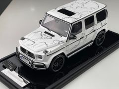 Xe Mô Hình Mercedes Benz G63 AMG 2019 Limited 66 1:18 Motorhelix ( Trắng Hoa Văn )