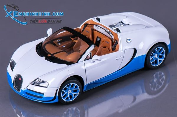 XE MÔ HÌNH BUGATTI VEYRON GRAND SPORT VITESSE 1:18 RASTAR (TRẮNG)