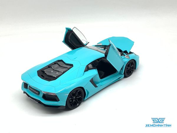 Xe Mô Hình Lamborghini Aventador LP700-4 1:24 Welly ( Xanh )