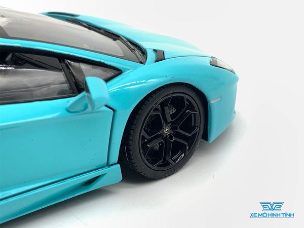 Xe Mô Hình Lamborghini Aventador LP700-4 1:24 Welly ( Xanh )