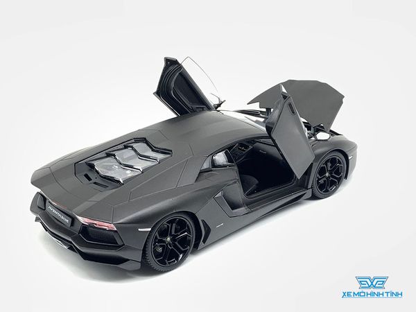 Xe Mô Hình Lamborghini Aventador Lp700 1:24 Welly (Đen)