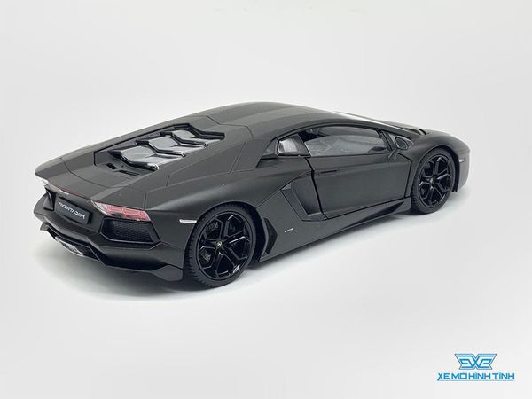 Xe Mô Hình Lamborghini Aventador Lp700 1:24 Welly (Đen)