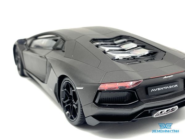 Xe Mô Hình Lamborghini Aventador Lp700 1:24 Welly (Đen)