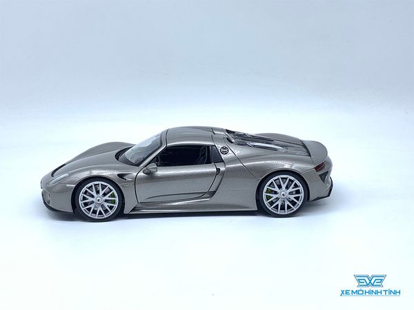 Xe Mô Hình Porsche 918 Spyder 1:24 Welly ( Xám )