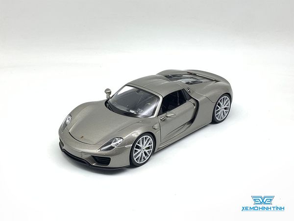 Xe Mô Hình Porsche 918 Spyder 1:24 Welly ( Xám )