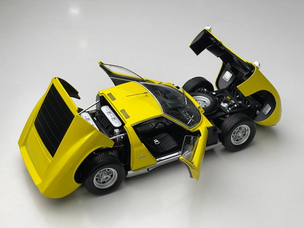 Xe Mô Hình Lamborghini Miura P400SV Kyosho ( Vàng )