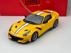 Xe Mô Hình Ferrari F12 TDF 2016 Giallo Trisstrato - Bandiera Italiana 1:18 BBR ( Yellow - Italian Flag )