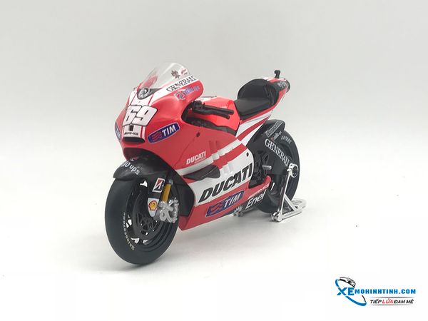 Xe Mô Hình Ducati Desmosedici GP 2011 Valentino Rossi 1:10 Maisto ( Đỏ #69 )