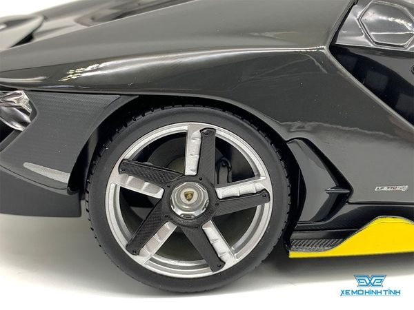 Xe Mô Hình Lamborghini Centenario 1:18 Maisto ( Xám Viền Vàng )