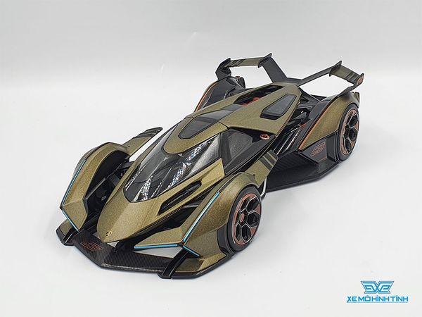 Xe Mô Hình Lambo V12 Vision Gran Turismo 1:18 Maisto ( Xanh Rêu Nhám )