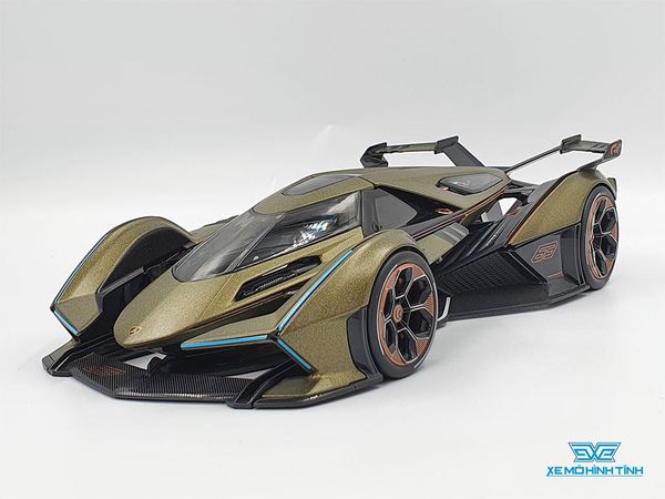 Xe Mô Hình Lambo V12 Vision Gran Turismo 1:18 Maisto ( Xanh Rêu Nhám )