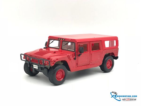 Mô hình ô tô Hummer 4 Door Wagon 1:24 Maisto ( Đỏ )
