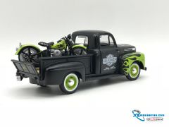 Xe Mô Hình Harley Davidson Ford F1 Pick-Up 1948 1:24 Maisto ( Xanh lá Đen )