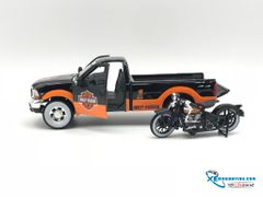 Xe Mô Hình Harley Davidson 1999 F-350 Super Duty Pickup 1:24 Maisto ( Cam Đen )