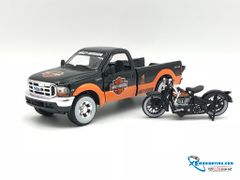 Xe Mô Hình Harley Davidson 1999 F-350 Super Duty Pickup 1:24 Maisto ( Cam Đen )