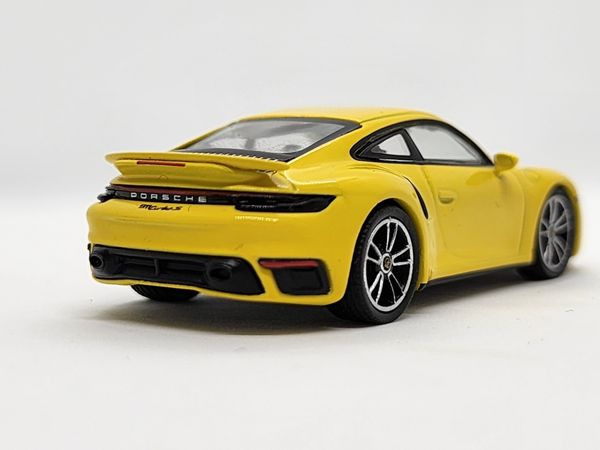 Xe Mô Hình Porsche 911 Turbo S Racing Yellow LHD 1:64 Minigt ( Vàng )