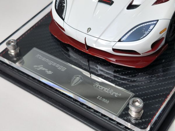 Xe Mô Hình Koenigsegg Agera RS Limited 500 1:18 FrontiArt ( Trắng Đỏ )