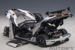 Xe Mô Hình Koenigsegg Agera RS 1:18 Autoart ( Moon Silver / Carbon with Orange )