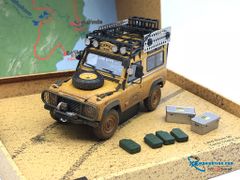 Xe Mô Hình Land Rover 90 ''Camel Trophy'' Borneo 1985 1:43 Almost Real ( Vàng Bụi )