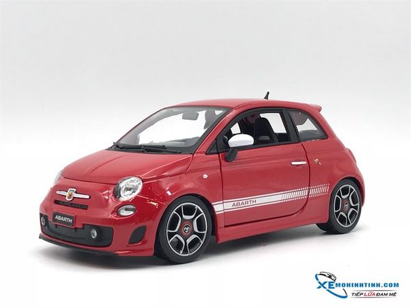 18-12078 MH BBURAGO NEW FIAT 500 ABARTH 1:18 (ĐỎ)