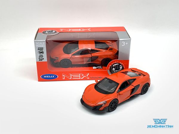 Xe Mô Hình Mclaren 675LT 1:36 Welly ( Cam )