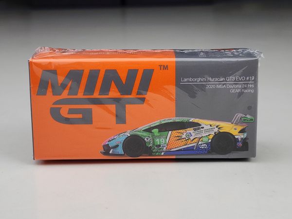 Xe Mô Hình Lamborghini Huracan GT3 Evo #19 Gear Racing 2020 Imsa Daytona 24 Hrs LHD 1:64 MiNiGT ( Nhiều Màu )