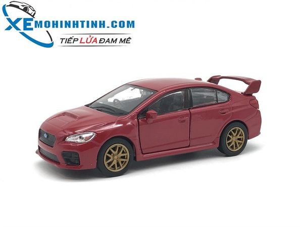 HỘP XE MÔ HÌNH Subaru Impreza WRX STI WELLY 1:36 (Đỏ)