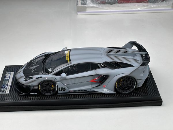 Xe Mô Hình Lamborghi Aventador 700GT Evo LBWK 1:18 Timothy & Pierre ( Fighter Grey / With Weathering effect )