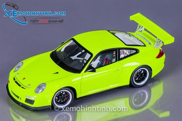 XE MÔ HÌNH PORSCHE 911 GT3 CUP 1:18 WELLY (XANH LÁ)