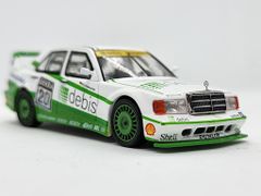 Xe Mô Hình Mercedes-Benz 190E 2.5 16 Evolution II 1991 DTM Zakspeed #20 Michael Schumacher LHD 1:64 Minigt ( Trắng Xanh )