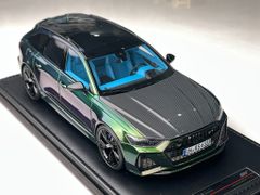 Xe Mô Hình Audi RS6 Avant (C8) 1:18 Motor Helix (Tím Biến Màu )