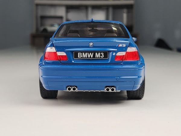 Xe mô hình BMW E46 M3 - Laguna Seca Blau - 2000 1:18 Solido (Blue)