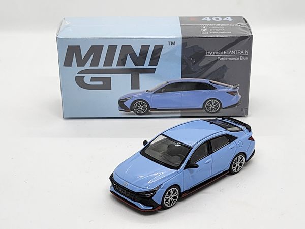 Xe Mô Hình Hyundai ELANTRA N Performance Blue LHD 1:64 Minigt ( Xanh Nhạt )