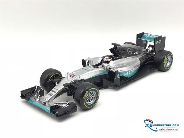 Xe Mô Hình Mercedes F1 W07 Hybrid 2016 No. 44 1:18 Bburago ( Xanh #44 )