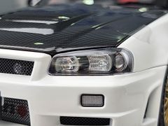 Xe mô hình Nissan Nismo R34 GT-R Z-Tune 1:18 Mortor Helix ( Trắng )